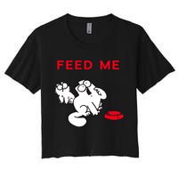 Simon's Cat Feed Me Cat Crop Top