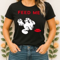 Simon's Cat Feed Me Cat Womens T-Shirt