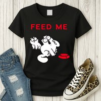 Simon's Cat Feed Me Cat Womens T-Shirt