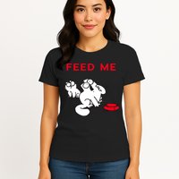 Simon's Cat Feed Me Cat Womens T-Shirt