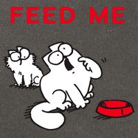 Simon's Cat Feed Me Cat Cotton Canvas Backpack