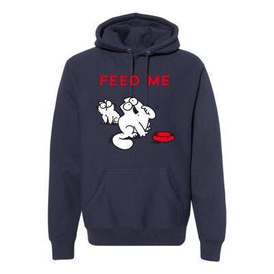 Simon's Cat Feed Me Cat Premium Hoodie