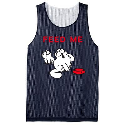 Simon's Cat Feed Me Cat Mesh Reversible Basketball Jersey Tank