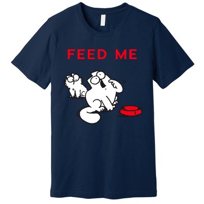 Simon's Cat Feed Me Cat Premium T-Shirt