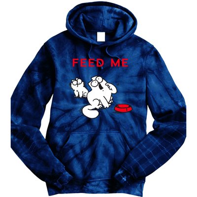 Simon's Cat Feed Me Cat Tie Dye Hoodie