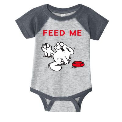 Simon's Cat Feed Me Cat Infant Baby Jersey Bodysuit