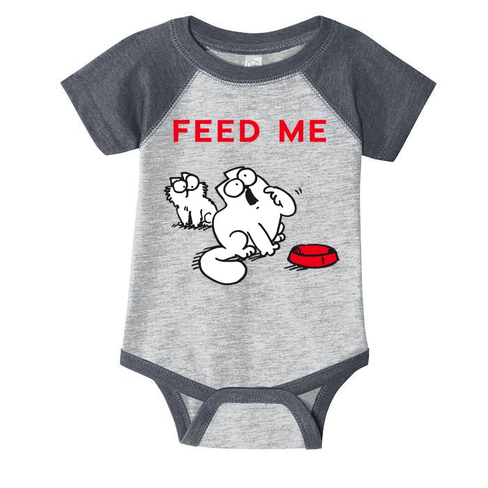 Simon's Cat Feed Me Cat Infant Baby Jersey Bodysuit