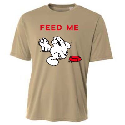 Simon's Cat Feed Me Cat Cooling Performance Crew T-Shirt