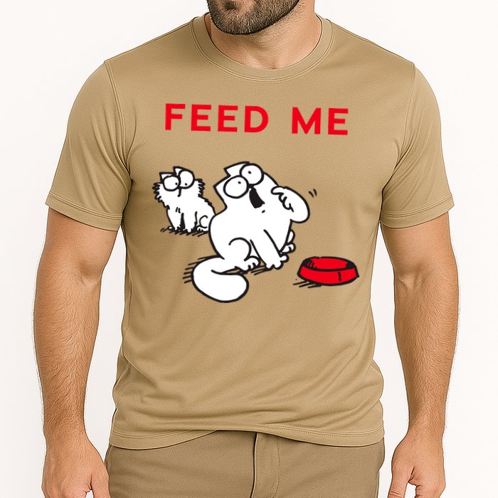 Simon's Cat Feed Me Cat Performance Shirt