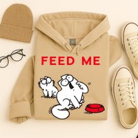 Simon's Cat Feed Me Cat Hoodie