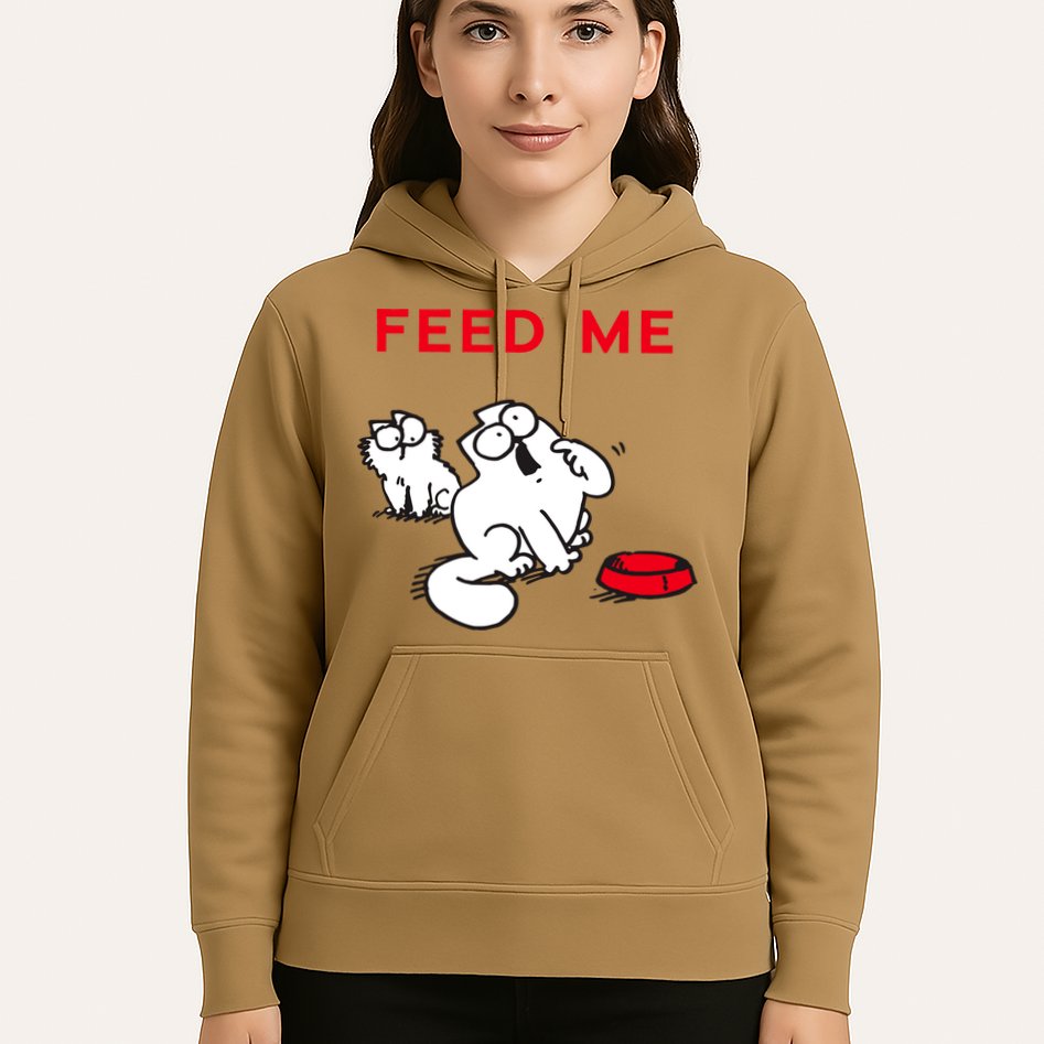 Simon's Cat Feed Me Cat Hoodie