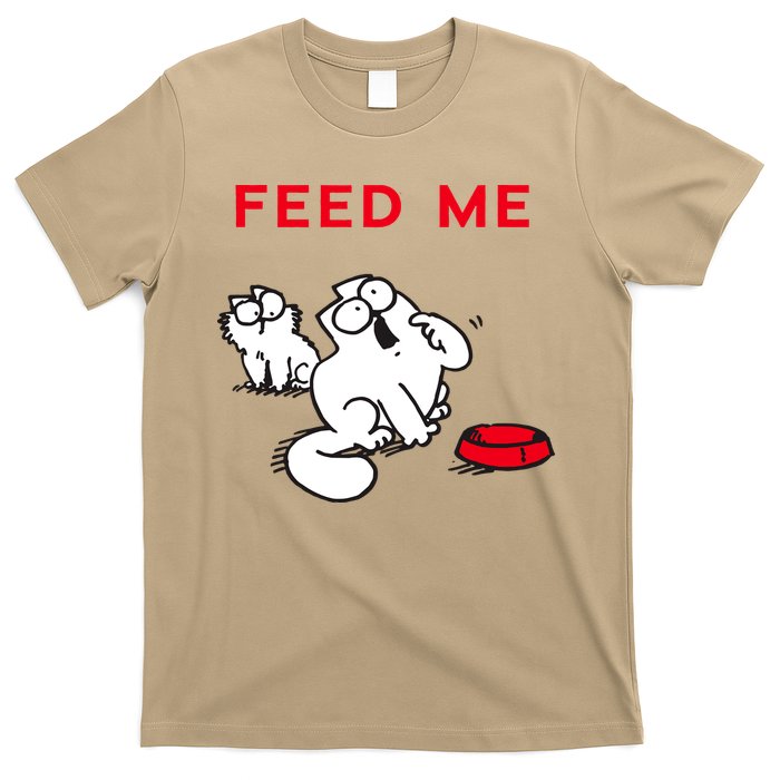 Simon's Cat Feed Me Cat T-Shirt