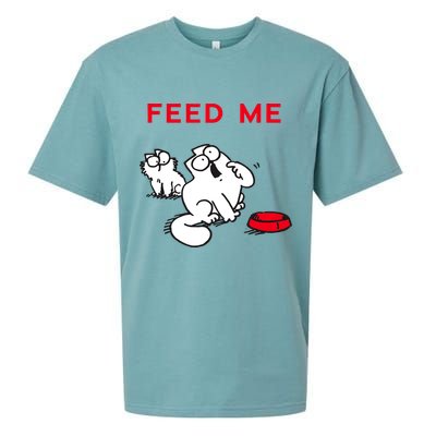 Simon's Cat Feed Me Cat Sueded Cloud Jersey T-Shirt