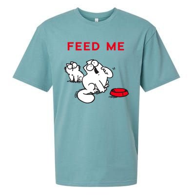 Simon's Cat Feed Me Cat Sueded Cloud Jersey T-Shirt