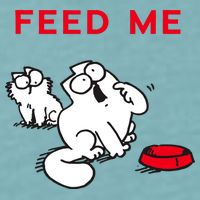 Simon's Cat Feed Me Cat Sueded Cloud Jersey T-Shirt