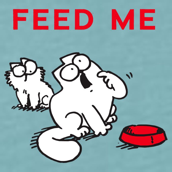 Simon's Cat Feed Me Cat Sueded Cloud Jersey T-Shirt