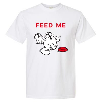 Simon's Cat Feed Me Cat Garment-Dyed Heavyweight T-Shirt