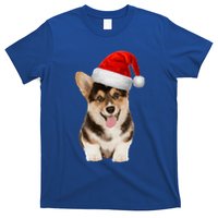 Santa Corgi Funny Gift For Dog Lovers Corgi Christmas Gift T-Shirt