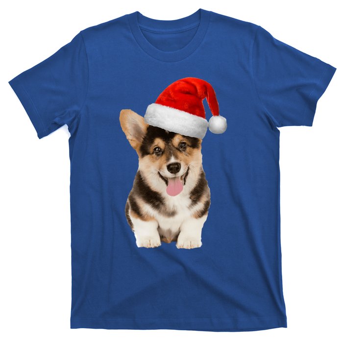 Santa Corgi Funny Gift For Dog Lovers Corgi Christmas Gift T-Shirt