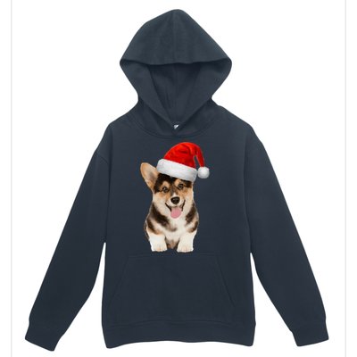 Santa Corgi Funny Gift For Dog Lovers Corgi Christmas Gift Urban Pullover Hoodie