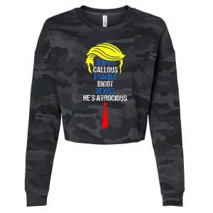 Super Callous Fragile Bigot Sexist HeS Atrocious Cropped Pullover Crew