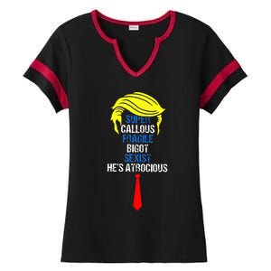 Super Callous Fragile Bigot Sexist HeS Atrocious Ladies Halftime Notch Neck Tee