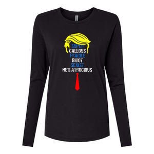 Super Callous Fragile Bigot Sexist HeS Atrocious Womens Cotton Relaxed Long Sleeve T-Shirt