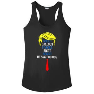 Super Callous Fragile Bigot Sexist HeS Atrocious Ladies PosiCharge Competitor Racerback Tank