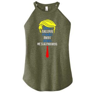 Super Callous Fragile Bigot Sexist HeS Atrocious Women's Perfect Tri Rocker Tank