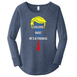 Super Callous Fragile Bigot Sexist HeS Atrocious Women's Perfect Tri Tunic Long Sleeve Shirt