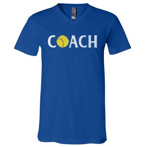 Softball Coach Gift V-Neck T-Shirt