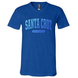 Santa Cruz Gift College University Style Ca Usa V-Neck T-Shirt