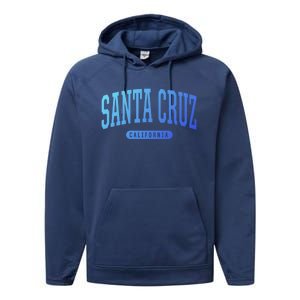 Santa Cruz Gift College University Style Ca Usa Performance Fleece Hoodie