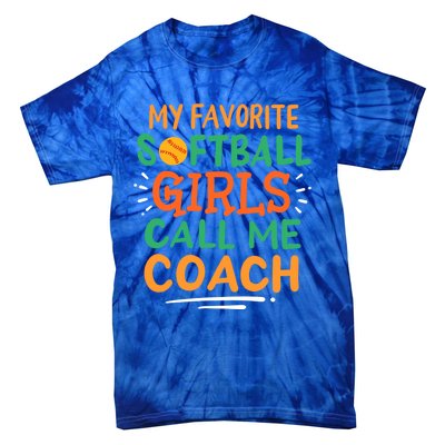 Softball Coach Gift Tie-Dye T-Shirt