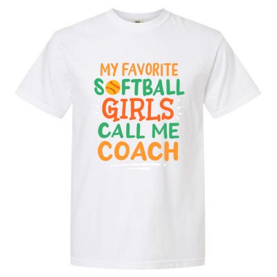 Softball Coach Gift Garment-Dyed Heavyweight T-Shirt