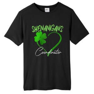 Shenanigans Coordinator Green Heart Shamrock St Patricks Day Tall Fusion ChromaSoft Performance T-Shirt