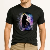 Space Cat Galaxy Cat Funny For Cat Dad Cat Mom Cat Lover Cat Alien Ufo Performance Shirt