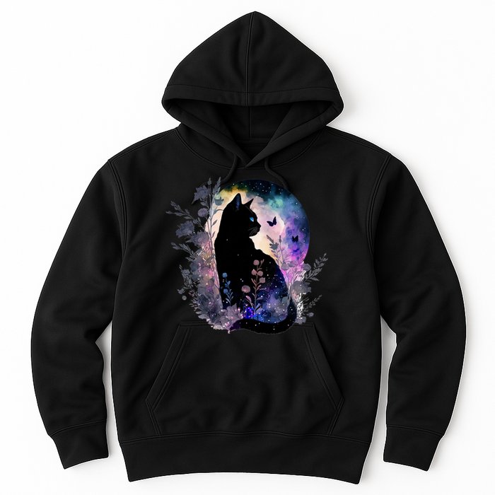 Space Cat Galaxy Cat Funny For Cat Dad Cat Mom Cat Lover Cat Alien Ufo Hoodie