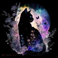 Space Cat Galaxy Cat Funny For Cat Dad Cat Mom Cat Lover Cat Alien Ufo Apron
