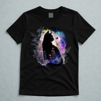 Space Cat Galaxy Cat Funny For Cat Dad Cat Mom Cat Lover Cat Alien Ufo T-Shirt