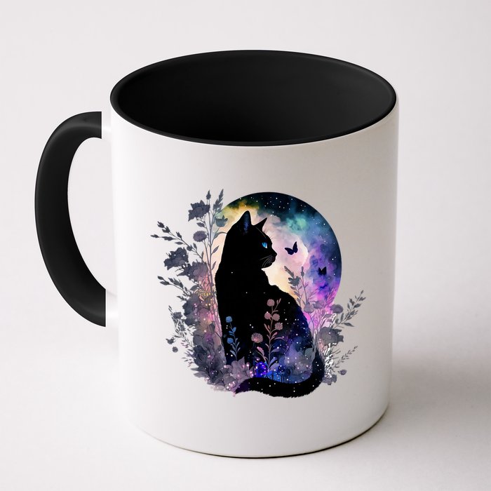 Space Cat Galaxy Cat Funny For Cat Dad Cat Mom Cat Lover Cat Alien Ufo Mug