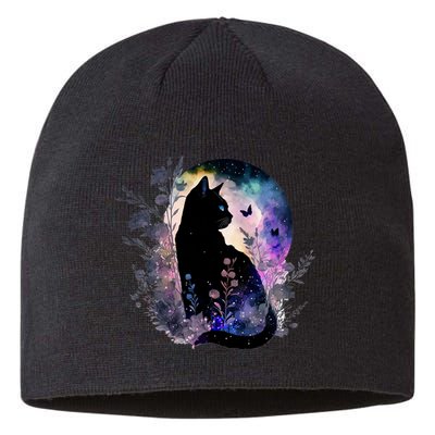 Space Cat Galaxy Cat Funny For Cat Dad Cat Mom Cat Lover Cat Alien Ufo Sustainable Beanie