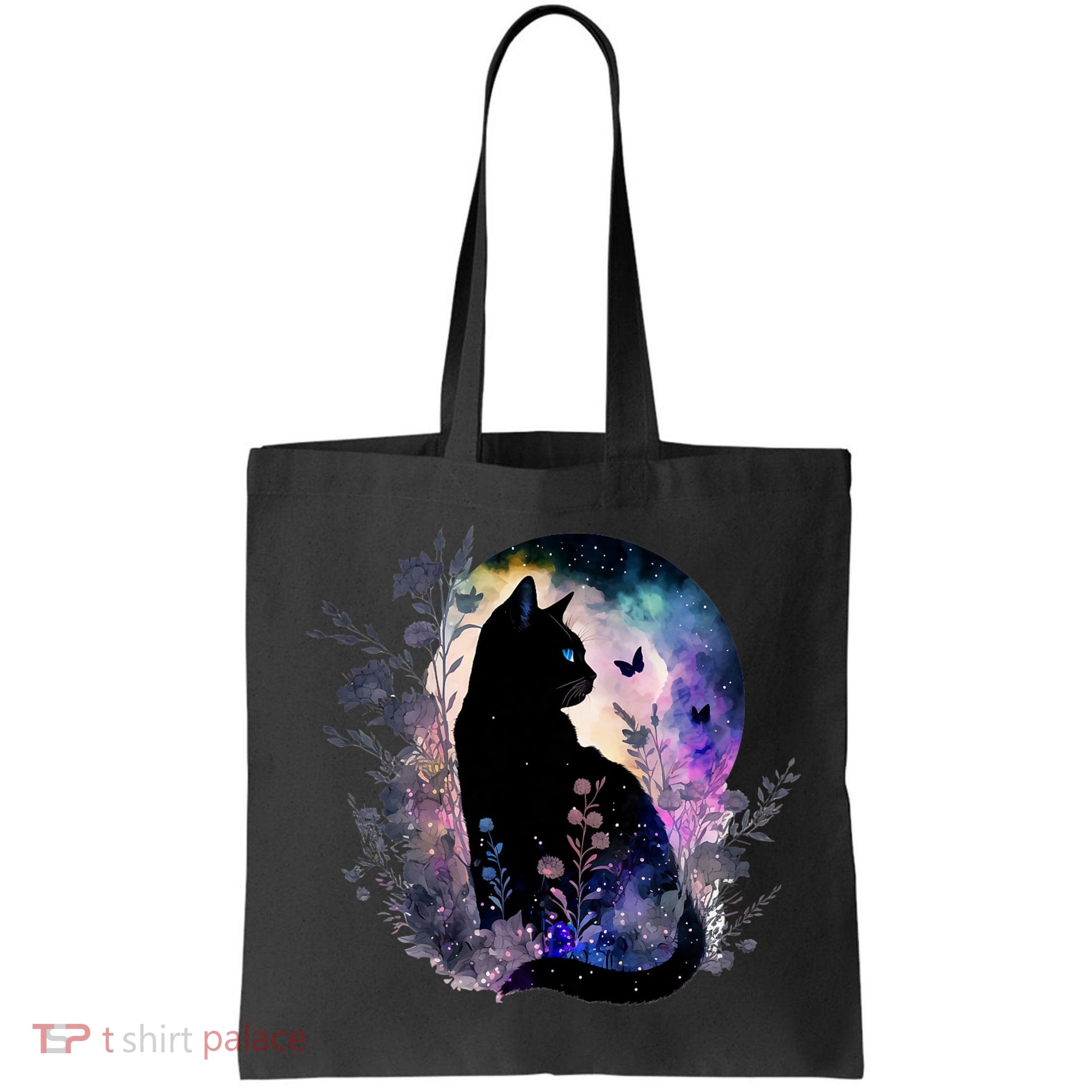 Space Cat Galaxy Cat Funny For Cat Dad Cat Mom Cat Lover Cat Alien Ufo Bag