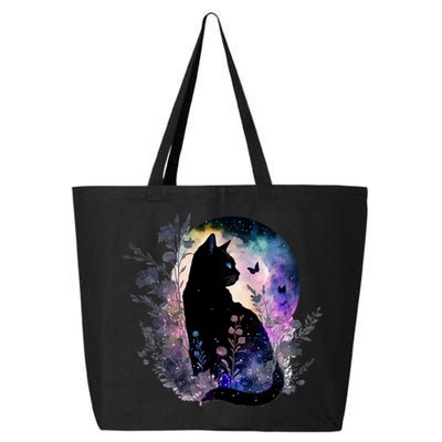 Space Cat Galaxy Cat Funny For Cat Dad Cat Mom Cat Lover Cat Alien Ufo 25L Jumbo Tote