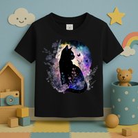 Space Cat Galaxy Cat Funny For Cat Dad Cat Mom Cat Lover Cat Alien Ufo Toddler T-Shirt