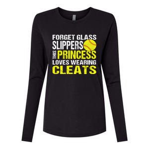 Softball Cute Gift Cleats Pitcher Catcher Team Player Gift Cute Gift Womens Cotton Relaxed Long Sleeve T-Shirt