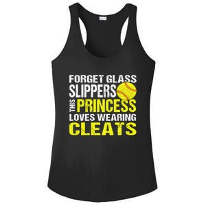 Softball Cute Gift Cleats Pitcher Catcher Team Player Gift Cute Gift Ladies PosiCharge Competitor Racerback Tank