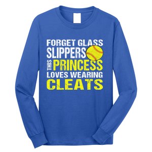 Softball Cute Gift Cleats Pitcher Catcher Team Player Gift Cute Gift Long Sleeve Shirt