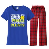 Softball Cute Gift Cleats Pitcher Catcher Team Player Gift Cute Gift Women's Flannel Pajama Set