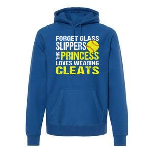 Softball Cute Gift Cleats Pitcher Catcher Team Player Gift Cute Gift Premium Hoodie